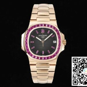 Patek Philippe Nautilus 5711 1:1 Best Edition GR Factory Rose Gold Diamond Bezel