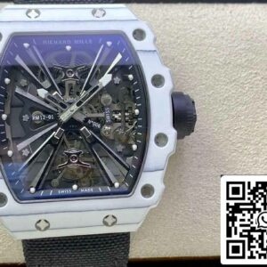 Richard Mille RM12-01 Tourbillon 1:1 Best Edition RM Factory White Carbon Fiber Case
