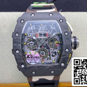 リシャール・ミル RM-011 1:1 ベストエディション KVファクトリー V2 カーボンファイバー カモ ストラップ