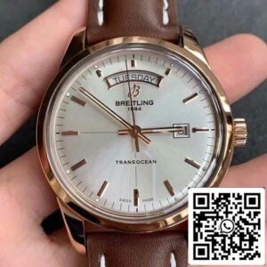 Replica Breitling Transocean R45310121G1P1 V7 Factory Gold Case