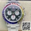 Rolex Daytona 116599 RBOW 1:1 Best Edition TW Factory Μαύρο καντράν