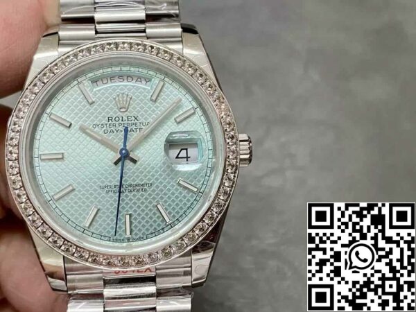 2 8 63e2c0d5 40f7 465a 9cad 8a345b38df9d 롤렉스 데이 데이트 228236 1:1 베스트 에디션 GM 팩토리 V2 카운터웨이트 버전 블루 다이얼