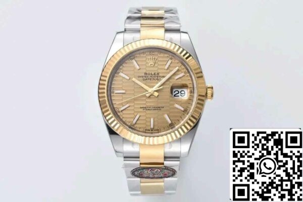 2 9 d9d83671 2f6b 4c2c a487 9f302d755d0e Rolex Datejust 41MM M126333-0021 1:1 Best Edition Clean Factory Gold Dial