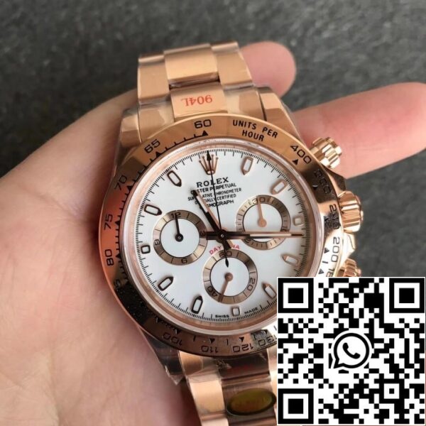 3 3 b84acd87 2114 4a4b aaca 748f908c5d6b Rolex Daytona m116505-0010 1:1 Best Edition Noob Factory Белый циферблат