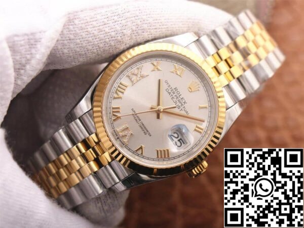 3 45 41082b2c 73ae 44fd a118 9461a860fee6 Rolex Datejust M126233-0031 1:1 Best Edition EW Factory ezüst számlap
