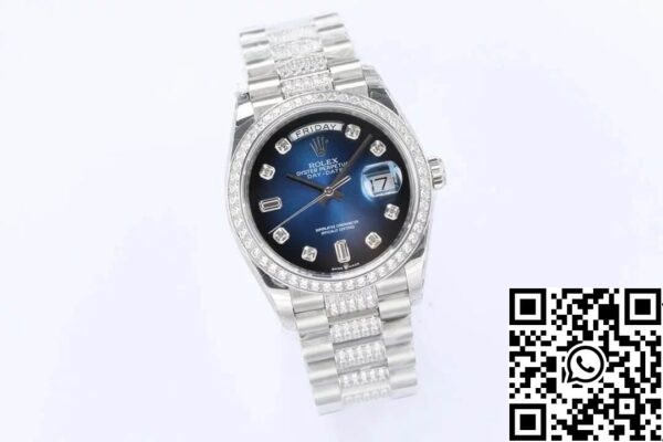 3 56 D9802B93 DDDF 47D6 AC83 200B5ED560A8 롤렉스 데이 데이트 M128349RBR-0016 1:1 베스트 에디션 EW 팩토리 블루 다이얼