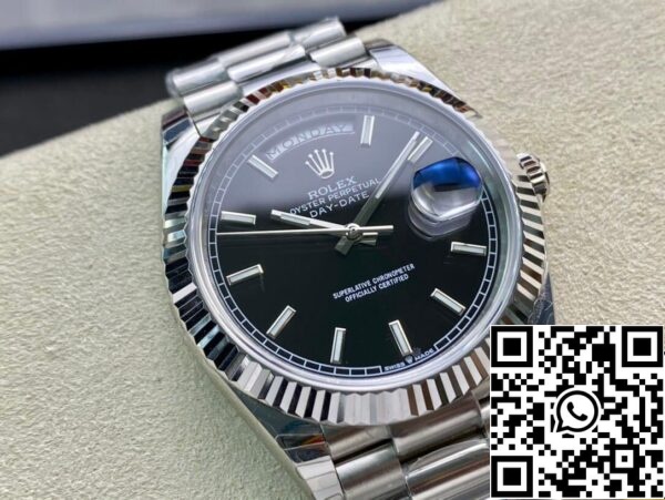 3 62 e5624500 01ee 47ed a7c9 46429f3fe03c Rolex Day Date M228236-0003 1:1 Best Edition EW Factory Esfera Negra