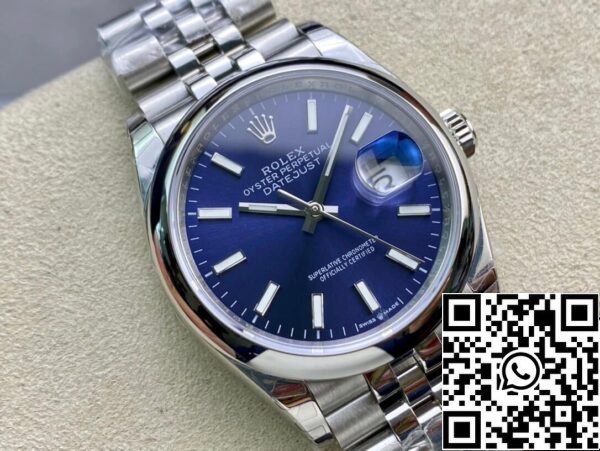 3 68 bdd9953e 1364 4d21 80d9 abfb0831044f Rolex Datejust M126200-0006 1:1 Best Edition EW Factory Blue Dial
