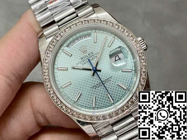 3 8 89FBEEEB D05F 4316 8EC3 F395CCB99166 롤렉스 데이 데이트 228236 1:1 베스트 에디션 GM 팩토리 V2 카운터웨이트 버전 블루 다이얼
