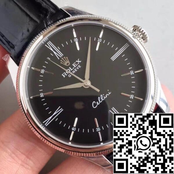 4 103 Rolex Cellini 50509 MKS Factory черный циферблат 1:1 Best Edition Swiss ETA3132