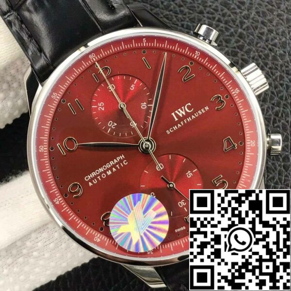 4 117 e8e5df45 6b2f 439d 9afc ac5b152d62ee IWC 포르투기저 크로노그래프 IW371616 1:1 베스트 에디션 YL 팩토리 버건디 레드 다이얼