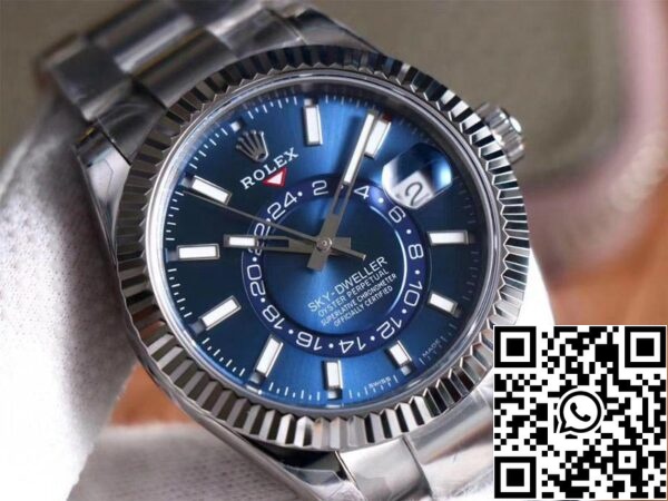 4 213 7abbe9b6 60ab 4aeb 8187 7ac9f058d4c3 Rolex Sky Dweller M326934-0003 Best 1:1 Edition Noob Factory kék számlapja