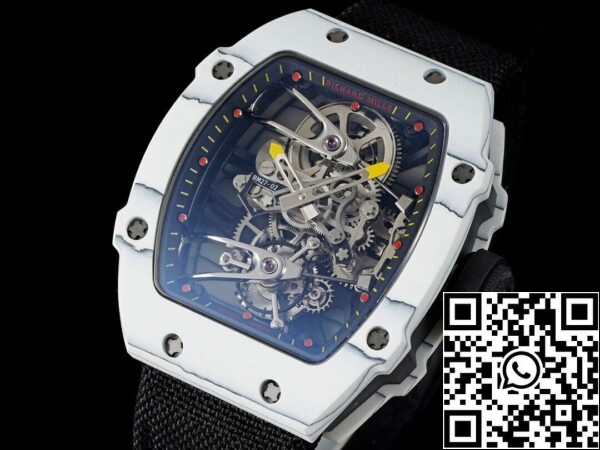 4 27 fc4e0884 22d5 432e b5a4 d4060410a9fe Richard Mille RM27-02 Rafael Nadal Tourbillon 1:1 Best Edition RM Factory fekete szíjjal