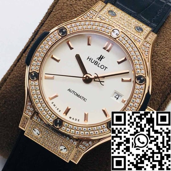 4 57 a36cbbc3 19bc 4338 8b8a a9113f3847f9 휴블로 클래식 퓨전 38MM 1:1 베스트 에디션 HB 팩토리 다이아몬드 화이트 다이얼