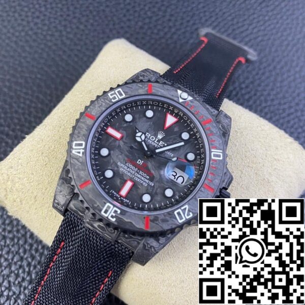 4 61 AD8078AC 13F9 4DF9 A966 97845A7BB7D2 롤렉스 서브마리너 1:1 베스트 에디션 VS 팩토리 DIW 카본 파이버 나일론 벨크로 스트랩