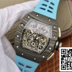 Richard Mille RM11-03 1:1 Best Edition KV Factory Blue Strap