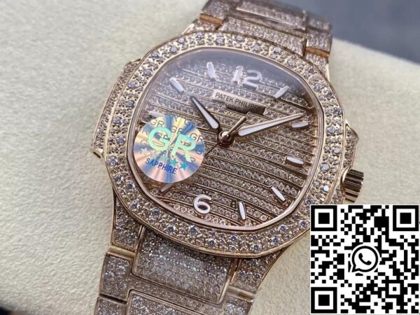 4 8 0f7ad62d e52c 47e8 9d56 9d9128b2b823 パテックフィリップAquanaut 7118/1450R-001 1:1ベストエディションGRファクトリーゴールドダイヤモンドダイヤル