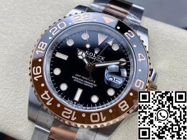 4 9 E2AC02C5 D7A4 4EB7 914C CB333EB9B41C 롤렉스 GMT 마스터 II M126711CHNR-0002 1:1 베스트 에디션 C+ 팩토리 로즈 골드