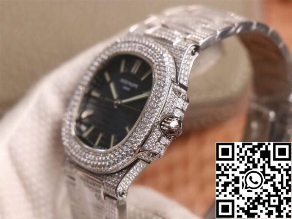 5 104 da25f161 513b 477b aefb d1075ced49eb Patek Philippe Nautilus 5719-10G Silver Diamond 1:1 Best Edition R8 Factory Gradient Grey Dial Swiss Cal.324 S C