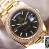 5 1 83f79c43 6626 41b9 a023 94ddd7c55229 Rolex Day Date 40MM 1:1 Best Edition EW Factory Yellow Gold Black Dial