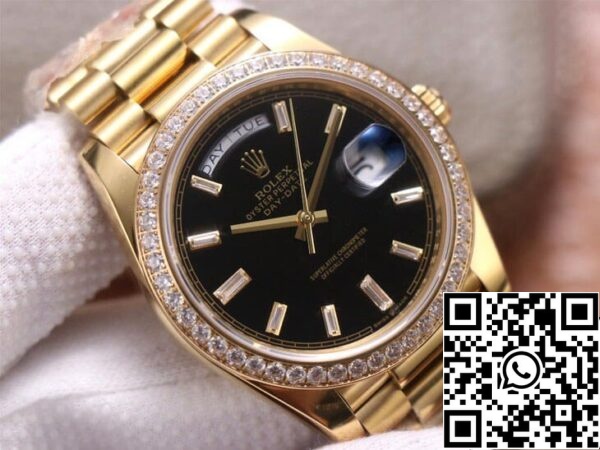 5 56 d5af68a0 997e 4241 9b2e bb287fcb4666 Rolex Day Date M228348RBR-0001 1:1 Best Edition EW Factory Quadrante Nero