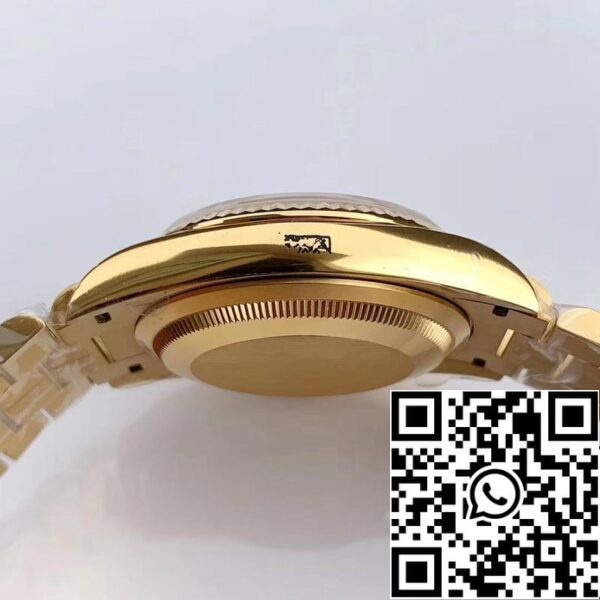 5 63 Rolex Day Date M128238-0022 1:1 Best Edition EW Factory Mostrador castanho Swiss ETA3255