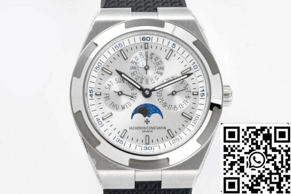 5 78 08b40449 f252 44cd aa4a 00256c3b02a1 Vacheron Constantin Overseas 4300V 1:1 Best Edition 8F Factory V2 Серебристо-белый циферблат
