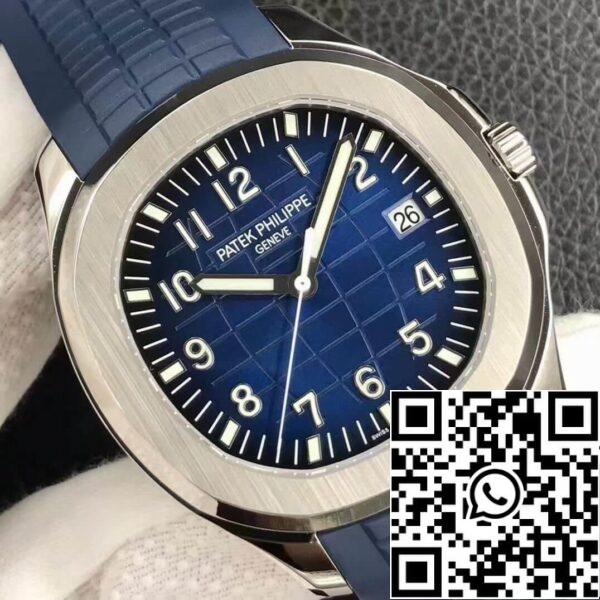 5 9 8688f875 05b6 43dc b019 61a123b1cd66 Patek Philippe Aquanaut 5168G-001 1:1 Best Edition 3K Factory V2 Version Quadrante Blu
