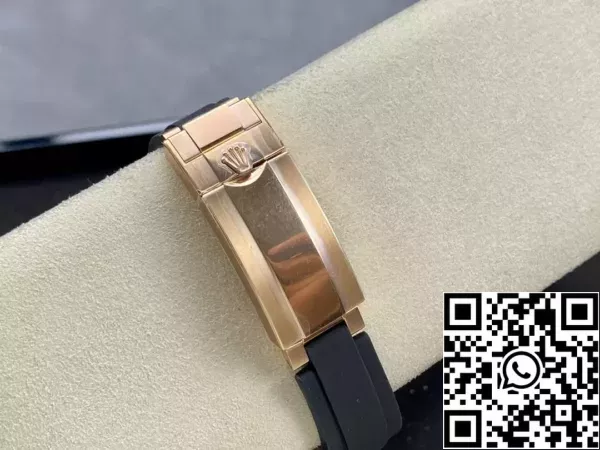 6544c7c5bc8eb87 Rolex Yacht-Master 40 черный циферблат розовое золото M126655-0002 1:1 Лучшее издание AR заводской противовес версии