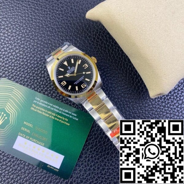 7 33 9F1423AF AC3B 4AC9 9B81 9031A9CB9A09 롤렉스 익스플로러 M124273-0001 1:1 베스트 에디션 EW 팩토리 옐로우 골드
