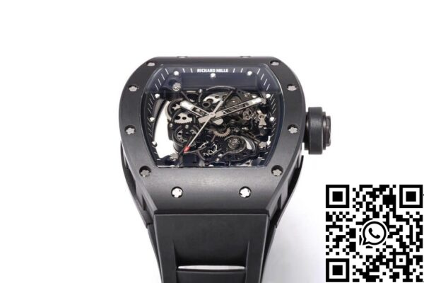 7 51 0bbb75b5 d650 4547 96aa 106b3a71ccb8 Richard Mille RM-055 1:1 베스트 에디션 BBR Factory V2 블랙 세라믹 케이스