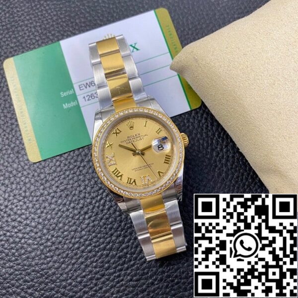 8 36 7EA281AD B77C 44D4 A5EC 685685B0001D 롤렉스 데이트저스트 126283 1:1 베스트 에디션 EW 팩토리 옐로우 골드