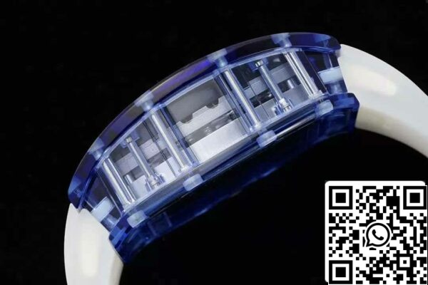 8 65 1f33eaf7 9403 4790 97a3 bbda844b07aa Richard Mille RM053-02 Tourbillon 1:1 Best Edition RM Factory kék átlátszó tok