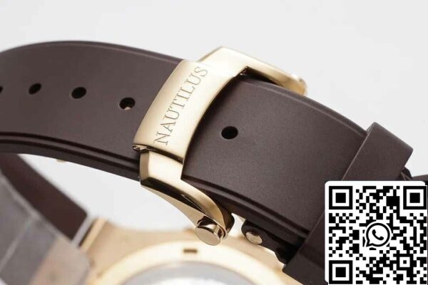 9 12 fecbcbca 302d 4a7f 86b4 debb2f289a3e Patek Philippe Nautilus 5711 1:1 Best Edition PPF Factory Barna gumiszíjjal
