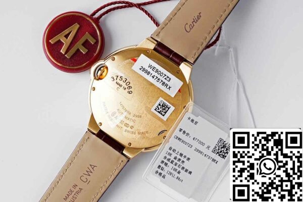 9 29 AE86B08A D968 43E7 B088 C0F731D567C9 레플리카 발롱 블루 드 까르띠에 42MM WE9007Z3 AF 팩토리 옐로우 골드 케이스