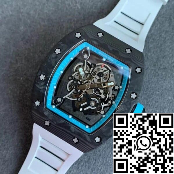 9 50 72b5e29d dff4 491c bf42 359b0914c531 Richard Mille RM055 1:1 베스트 에디션 KV Factory V2 탄소 섬유 러버 스트랩