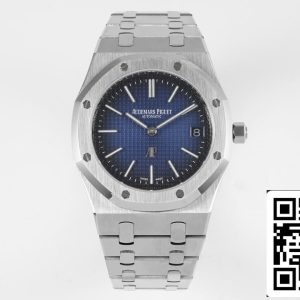 Audemars Piguet Royal Oak 15202IP.OO.1240IP.01 1:1 Best Edition KZ Factory Røgfarvet blå urskive