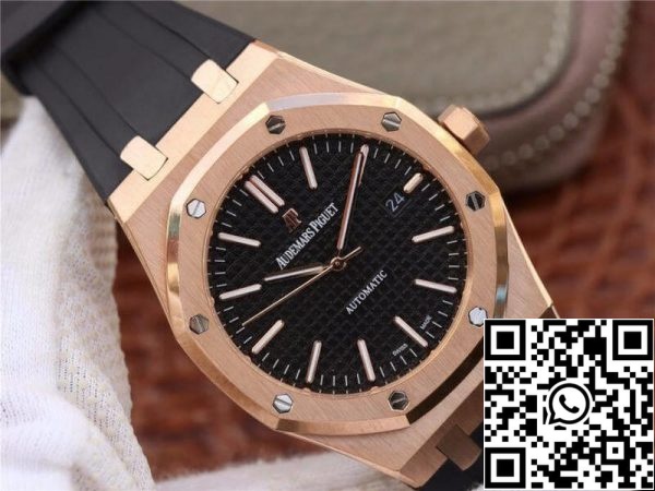 Audemars Piguet Royal Oak 15400OR OO D002CR 01 JF Factory 1 1 Best Edition švicarski ETA3120 Black Dial EU Watch Store 3038 Audemars Piguet Royal Oak 15400OR.OO.D002CR.01 JF Factory 1:1 Best Edition švicarski ETA3120 Black Dial