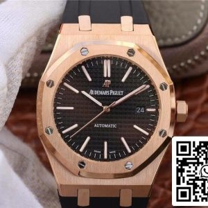 Audemars Piguet Royal Oak 15400OR.OO.D002CR.01 JF Factory 1:1 Best Edition Swiss ETA3120 Cadran negru