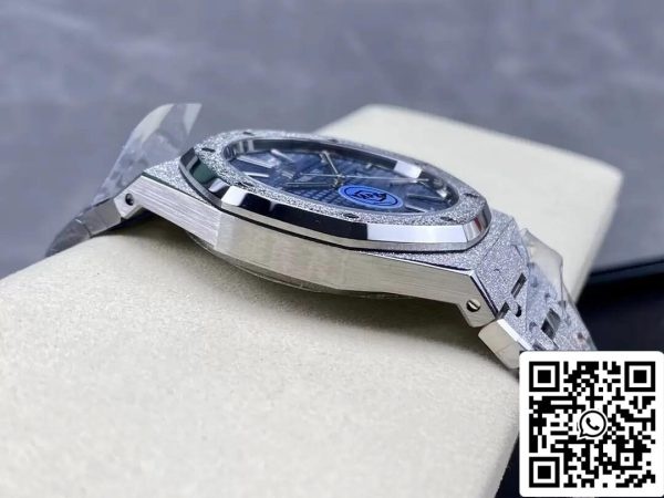 オーデマピゲ15410BC GG 1224BC 01 1:1ベスト版APSファクトリーブルーダイヤルEUの時計店6079オーデマピゲロイヤルオーク15410BC.GG.1224BC.01 1:1ベスト版APSファクトリーブルーダイヤル