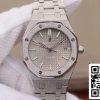 Audemars Piguet Royal Oak 15454BC.GG.1259BC.01 1:1 Best Edition JH Factory ródium számlapja