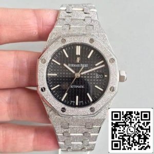 オーデマピゲ15454BC.GG.1259BC.01 OMファクトリー1:1ベストエディションスイスETA3120ブラックテクスチャードダイヤル