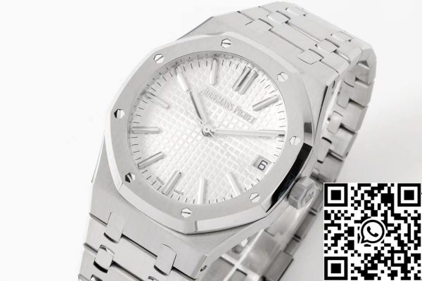 Audemars Piguet Royal Oak 15510ST OO 1320ST 03 1 1 Best Edition ZF Factory hopeinen kellotaulu EU Watch Store 2622 Audemars Piguet Royal Oak 15510ST.OO.1320ST.03 1:1 Best Edition ZF Factory hopeinen kellotaulu