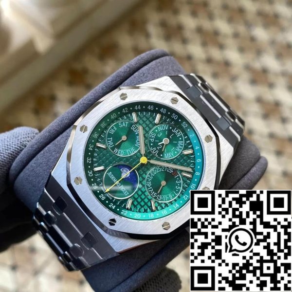 Audemars Piguet Royal Oak 26606ST OO 1220ST 01 1 1 Лучший выпуск APS Factory Green Dial EU Watch Store 5085 Audemars Piguet Royal Oak 26606ST.OO.1220ST.01 1:1 Лучший выпуск APS Factory Green Dial