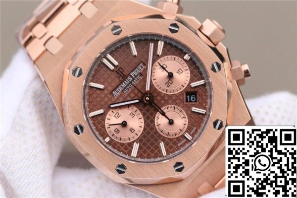 Audemars Piguet Royal Oak Chronograph 26331OR OO 1220OR 02 1 1 Najboljša izdaja OM Factory Rose Gold EU Watch Store 7778 Audemars Piguet Royal Oak Chronograph 26331OR.OO.1220OR.02 1:1 Najboljša izdaja OM Factory Rose Gold