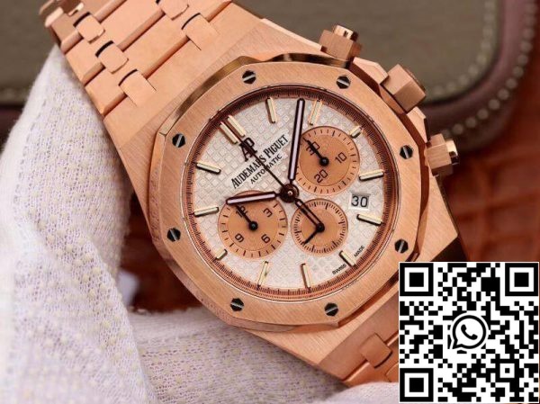 Audemars Piguet Royal Oak Chronograph 26331OR OO 1220OR OM Factory 1 1 Best Edition švicarski ETA7750 White Dial EU Watch Store 174 Audemars Piguet Royal Oak Chronograph 26331OR.OO.1220OR OM Factory 1:1 Best Edition švicarski ETA7750 White Dial