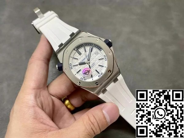 Audemars Piguet Royal Oak Offshore 15710ST OO A010CA 01 1 1 Best Edition APS Factory Quadrante Bianco EU Watch Store 4054 Audemars Piguet Royal Oak Offshore 15710ST.OO.A010CA.01 1:1 Best Edition APS Factory Quadrante Bianco