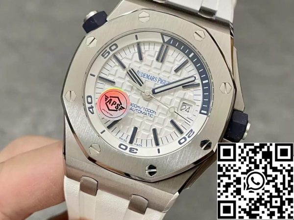 Audemars Piguet Royal Oak Offshore 15710ST OO A010CA 01 1 1 Best Edition APS Factory Quadrante Bianco EU Watch Store 934 Audemars Piguet Royal Oak Offshore 15710ST.OO.A010CA.01 1:1 Best Edition APS Factory Quadrante Bianco