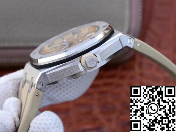 ساعة أوديمار بيغيت رويال أوفشور 15710ST OO A085CA 01 1 1 1 أفضل إصدار JF Factory Beige Dial EU Watch Store 3358 ساعة أوديمار بيغيت رويال أوفشور 15710ST.OO.A085CA.01 1:1 أفضل إصدار JF Factory Beige Dial