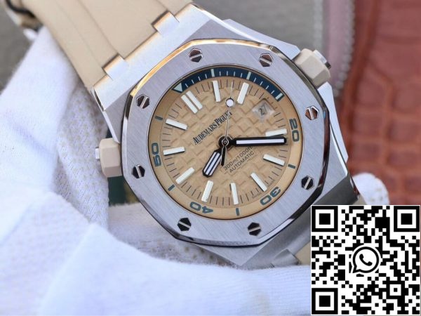 ساعة أوديمار بيغيت رويال أوفشور 15710ST OO A085CA 01 1 1 1 أفضل إصدار JF Factory Beige Dial EU متجر ساعات أوديمار بيغيت رويال أوفشور 15710ST.OO.A085CA.01 1:1 أفضل إصدار JF Factory Beige Dial
